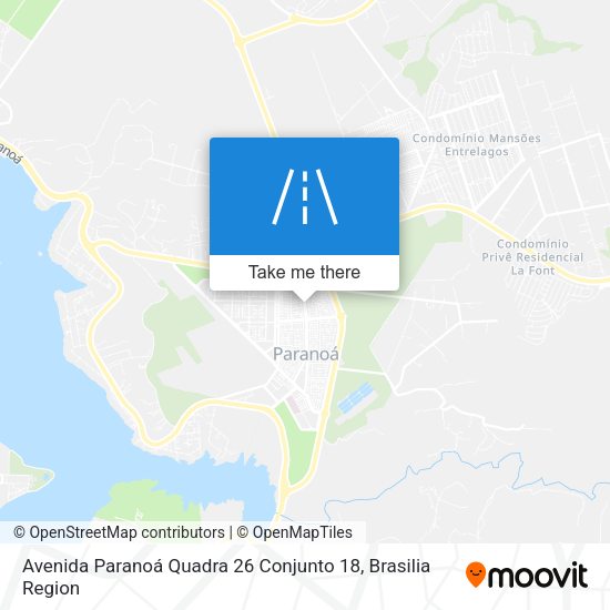 Avenida Paranoá Quadra 26 Conjunto 18 map