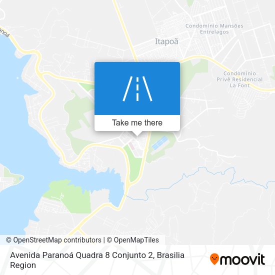 Avenida Paranoá Quadra 8 Conjunto 2 map
