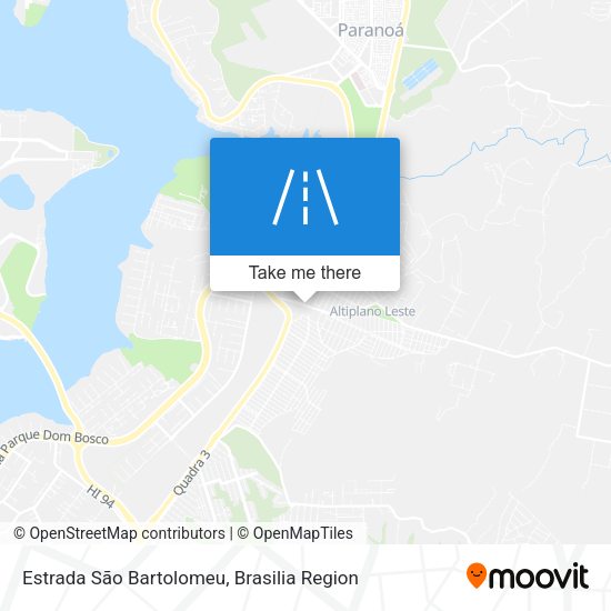 Estrada São Bartolomeu map
