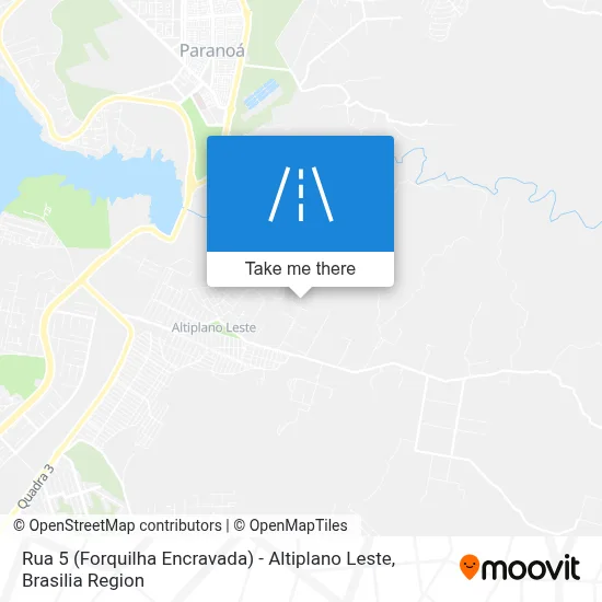 Rua 5 (Forquilha Encravada) - Altiplano Leste map