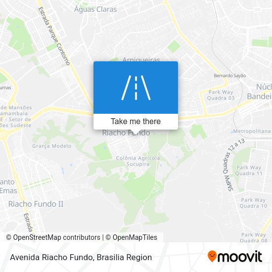 Avenida Riacho Fundo map