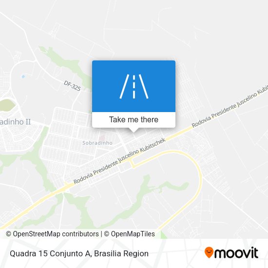 Quadra 15 Conjunto A map