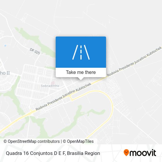 Quadra 16 Conjuntos D E F map