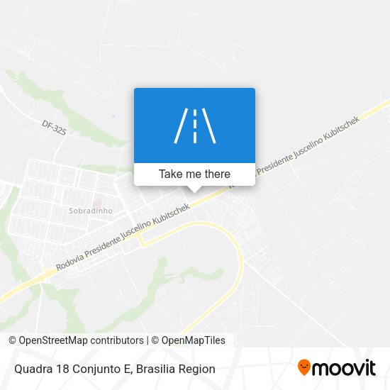 Quadra 18 Conjunto E map