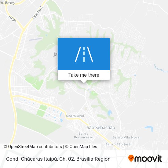 Cond. Chácaras Itaipú, Ch. 02 map