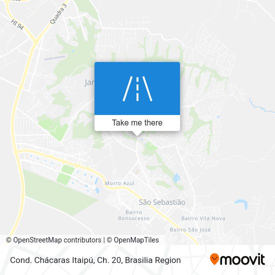 Cond. Chácaras Itaipú, Ch. 20 map