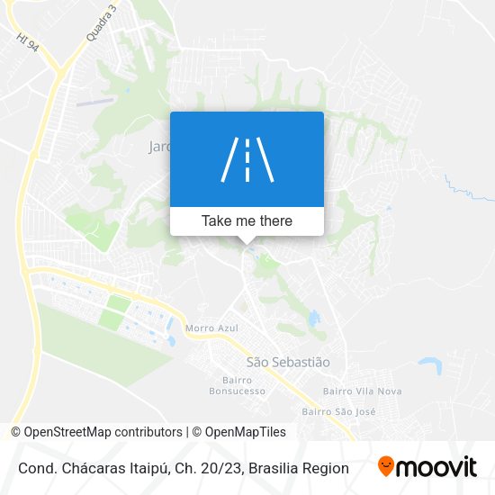 Cond. Chácaras Itaipú, Ch. 20 / 23 map