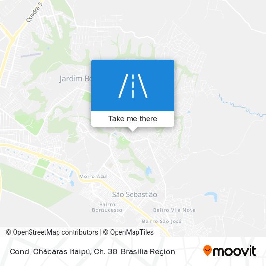 Cond. Chácaras Itaipú, Ch. 38 map