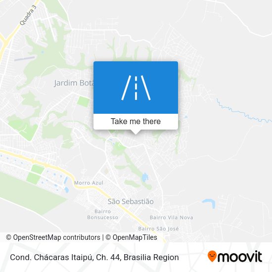 Cond. Chácaras Itaipú, Ch. 44 map