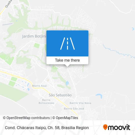Cond. Chácaras Itaipú, Ch. 58 map