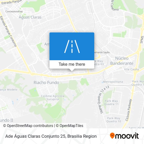 Ade Águas Claras Conjunto 25 map