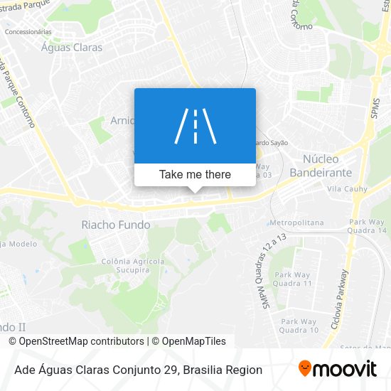 Ade Águas Claras Conjunto 29 map