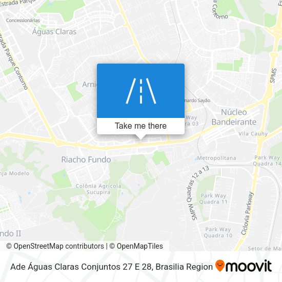 Ade Águas Claras Conjuntos 27 E 28 map