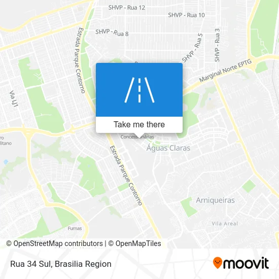 Rua 34 Sul map
