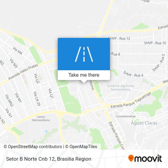 Setor B Norte Cnb 12 map