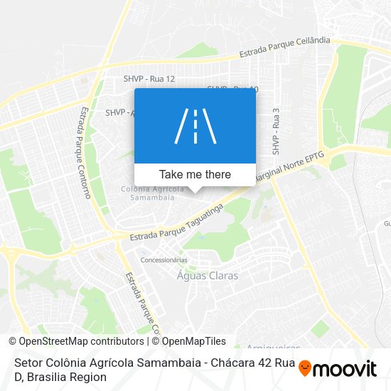 Setor Colônia Agrícola Samambaia - Chácara 42 Rua D map
