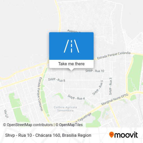Shvp - Rua 10 - Chácara 160 map