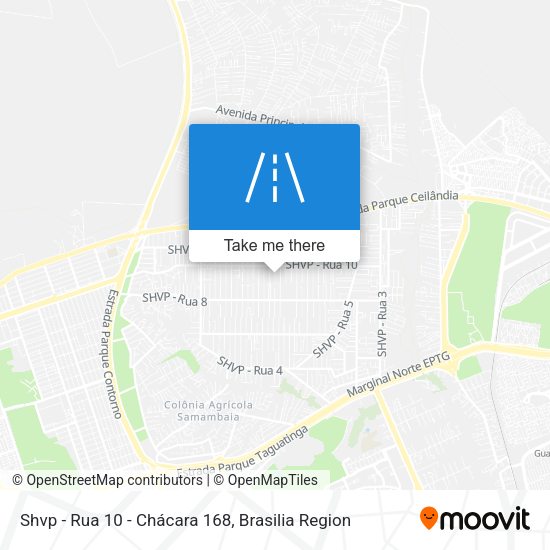 Shvp - Rua 10 - Chácara 168 map