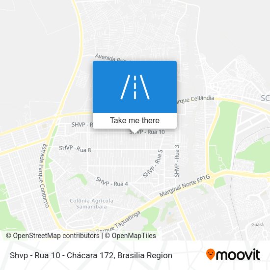 Shvp - Rua 10 - Chácara 172 map