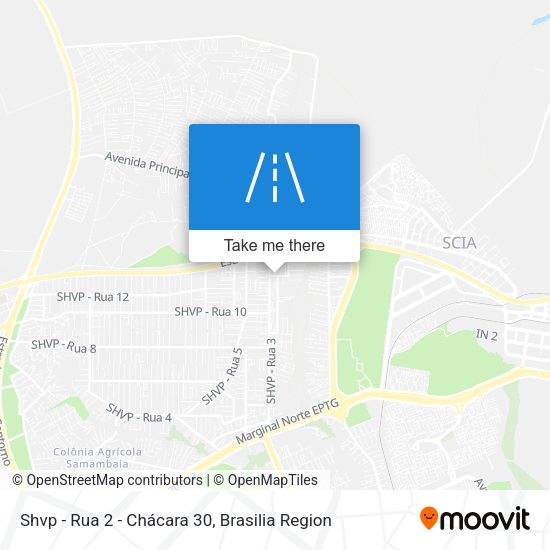 Shvp - Rua 2 - Chácara 30 map