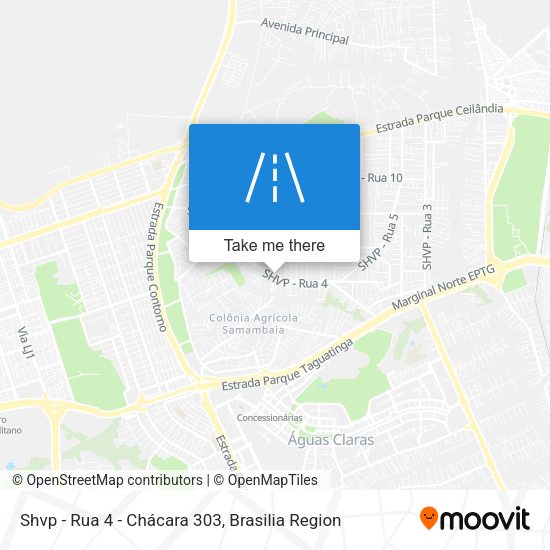 Shvp - Rua 4 - Chácara 303 map