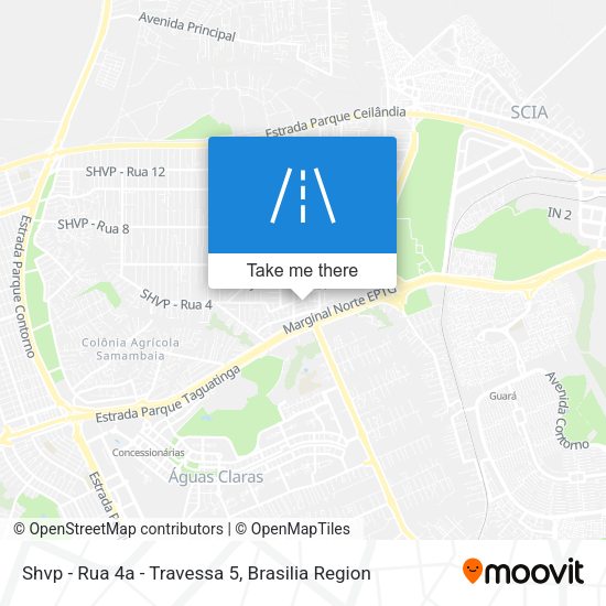 Shvp - Rua 4a - Travessa 5 map