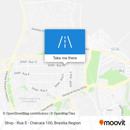 Shvp - Rua 5 - Chácara 100 map