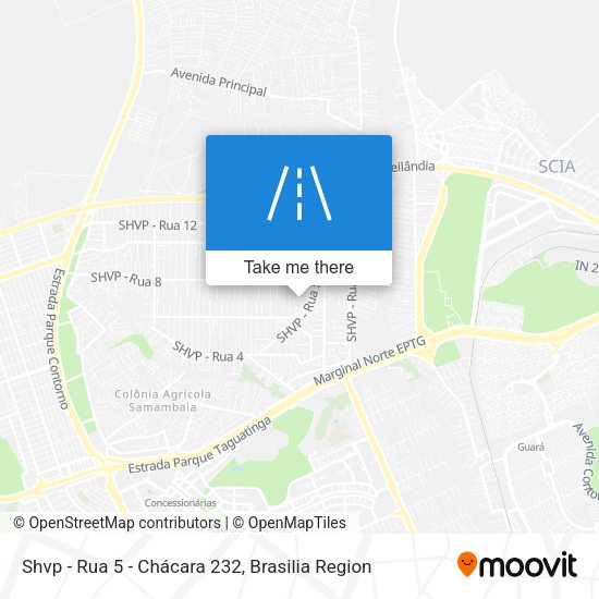 Shvp - Rua 5 - Chácara 232 map