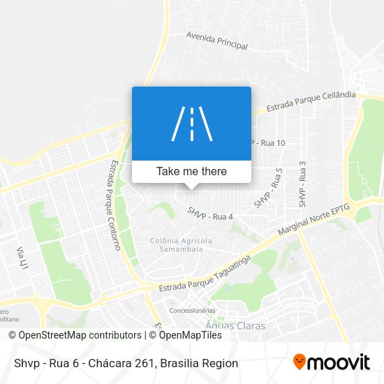 Shvp - Rua 6 - Chácara 261 map