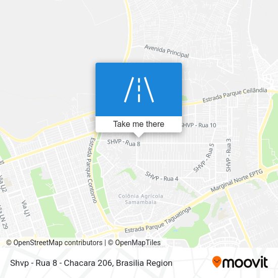 Shvp - Rua 8 - Chacara 206 map