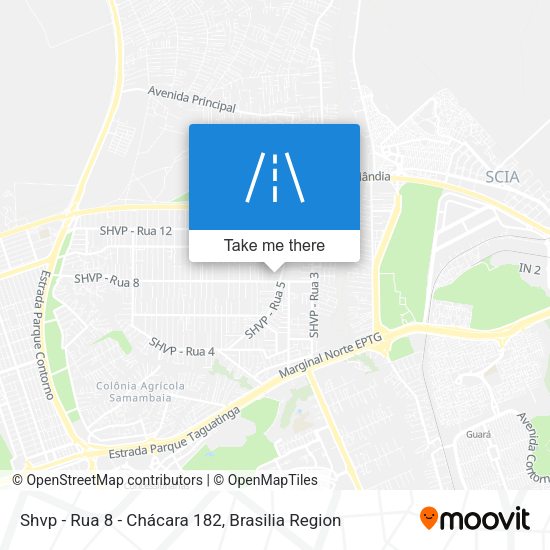 Shvp - Rua 8 - Chácara 182 map