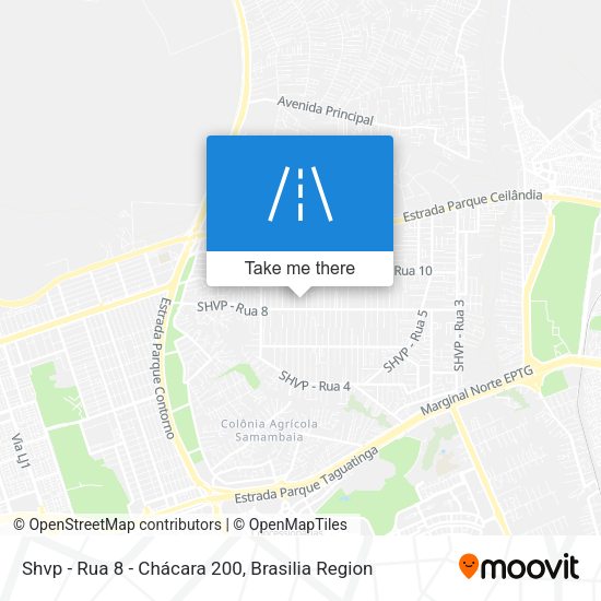 Shvp - Rua 8 - Chácara 200 map