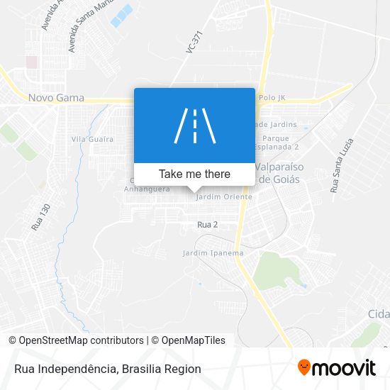 Rua Independência map