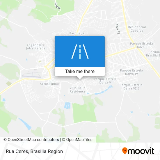 Rua Ceres map