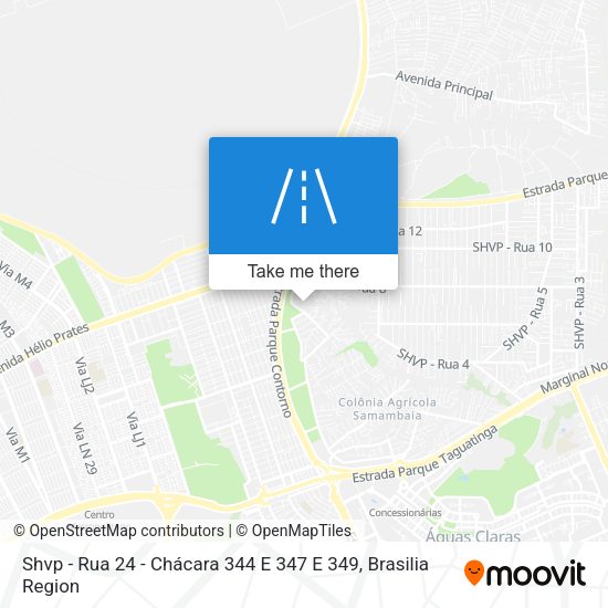 Shvp - Rua 24 - Chácara 344 E 347 E 349 map