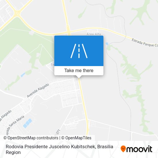 Rodovia Presidente Juscelino Kubitschek map