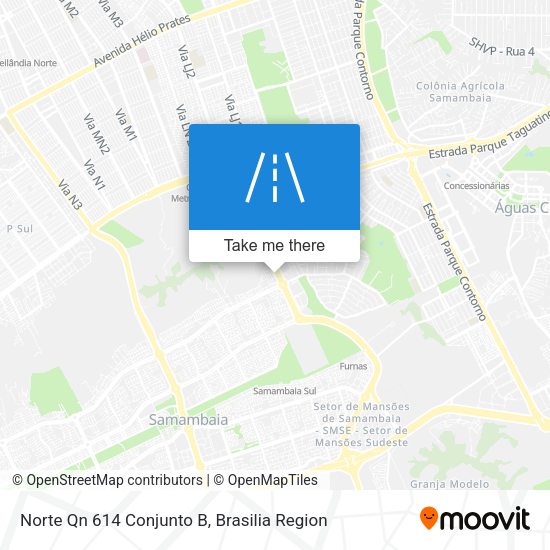 Norte Qn 614 Conjunto B map