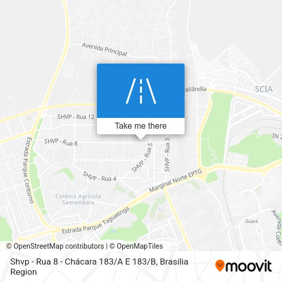 Shvp - Rua 8 - Chácara 183 / A E 183 / B map