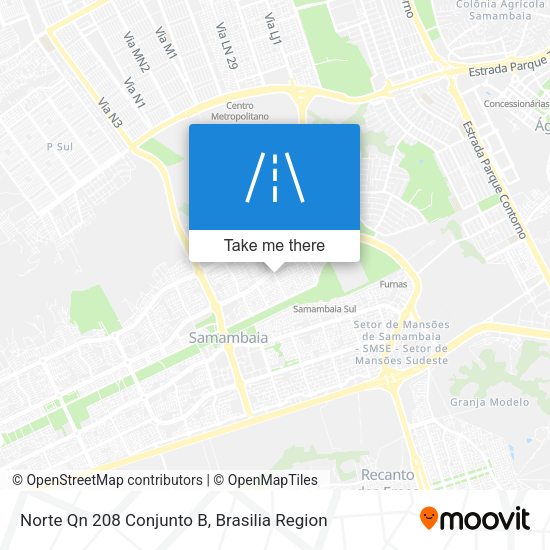 Norte Qn 208 Conjunto B map