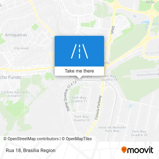 Rua 18 map