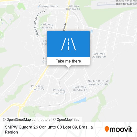 SMPW Quadra 26 Conjunto 08 Lote 09 map