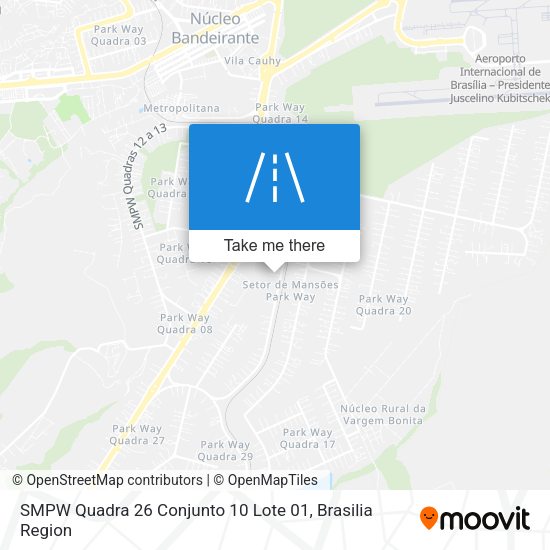 SMPW Quadra 26 Conjunto 10 Lote 01 map