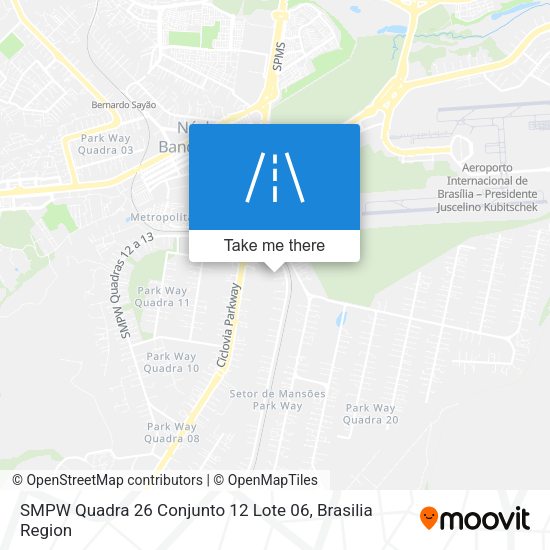 SMPW Quadra 26 Conjunto 12 Lote 06 map