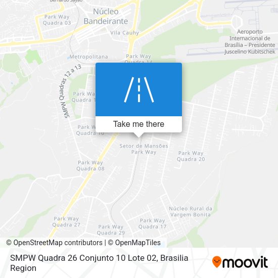 SMPW Quadra 26 Conjunto 10 Lote 02 map
