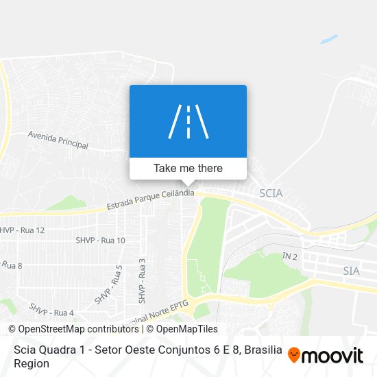 Scia Quadra 1 - Setor Oeste Conjuntos 6 E 8 map