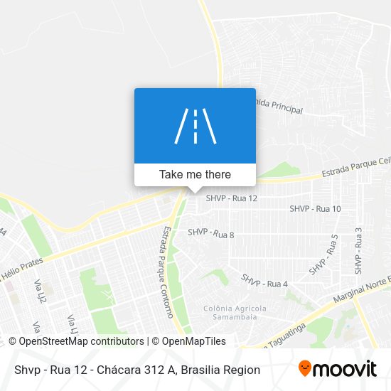 Shvp - Rua 12 - Chácara 312 A map