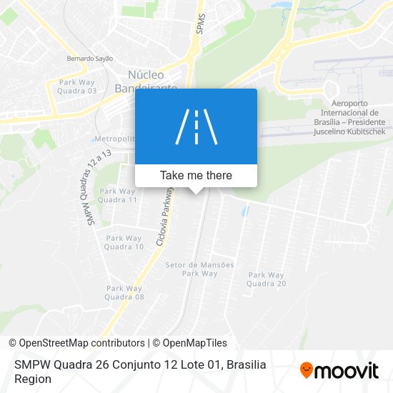 SMPW Quadra 26 Conjunto 12 Lote 01 map