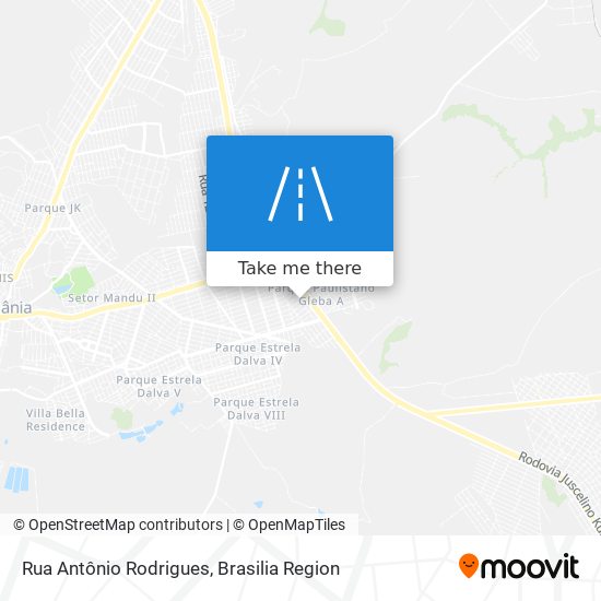 Rua Antônio Rodrigues map