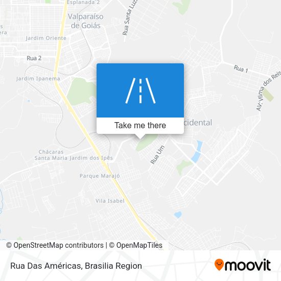 Rua Das Américas map