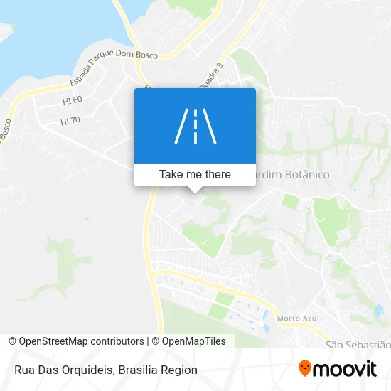 Rua Das Orquideis map